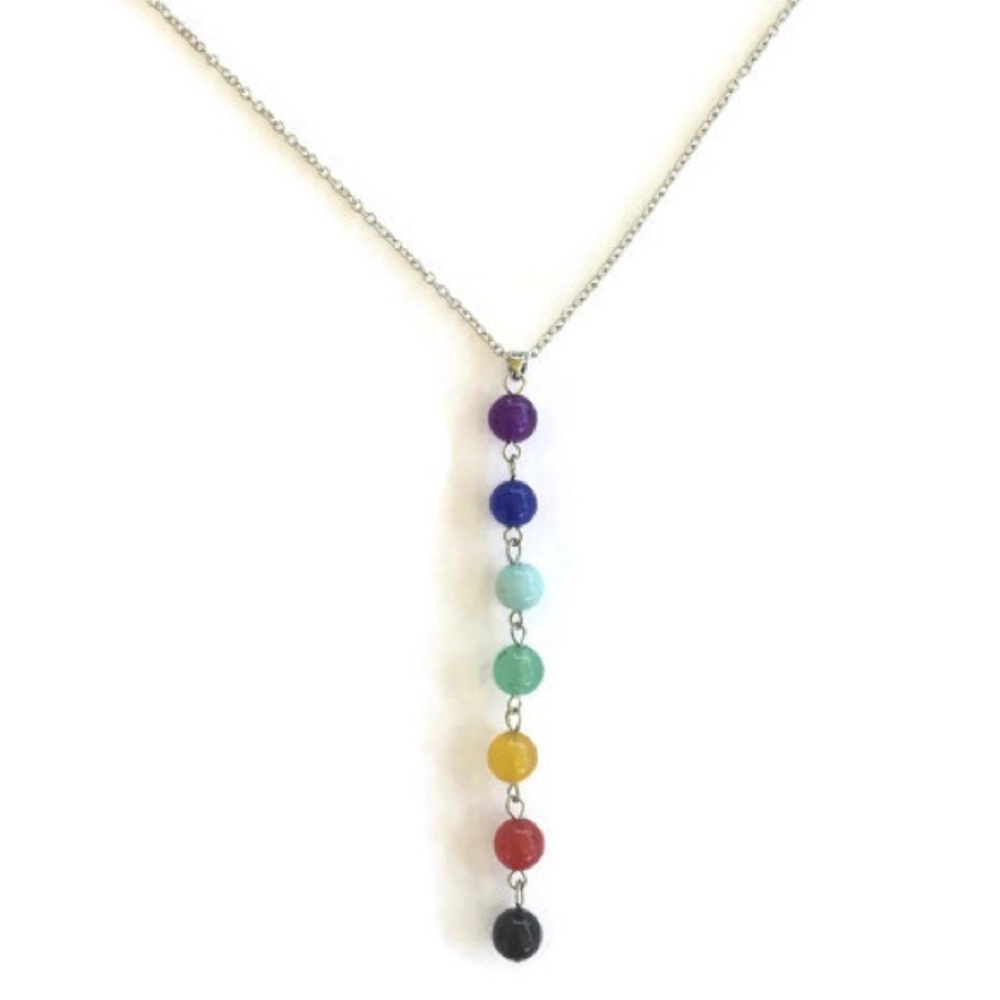 7 Chakras Beads Reiki Infused Necklace